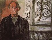 Edvard Munch Self-Portrait painting